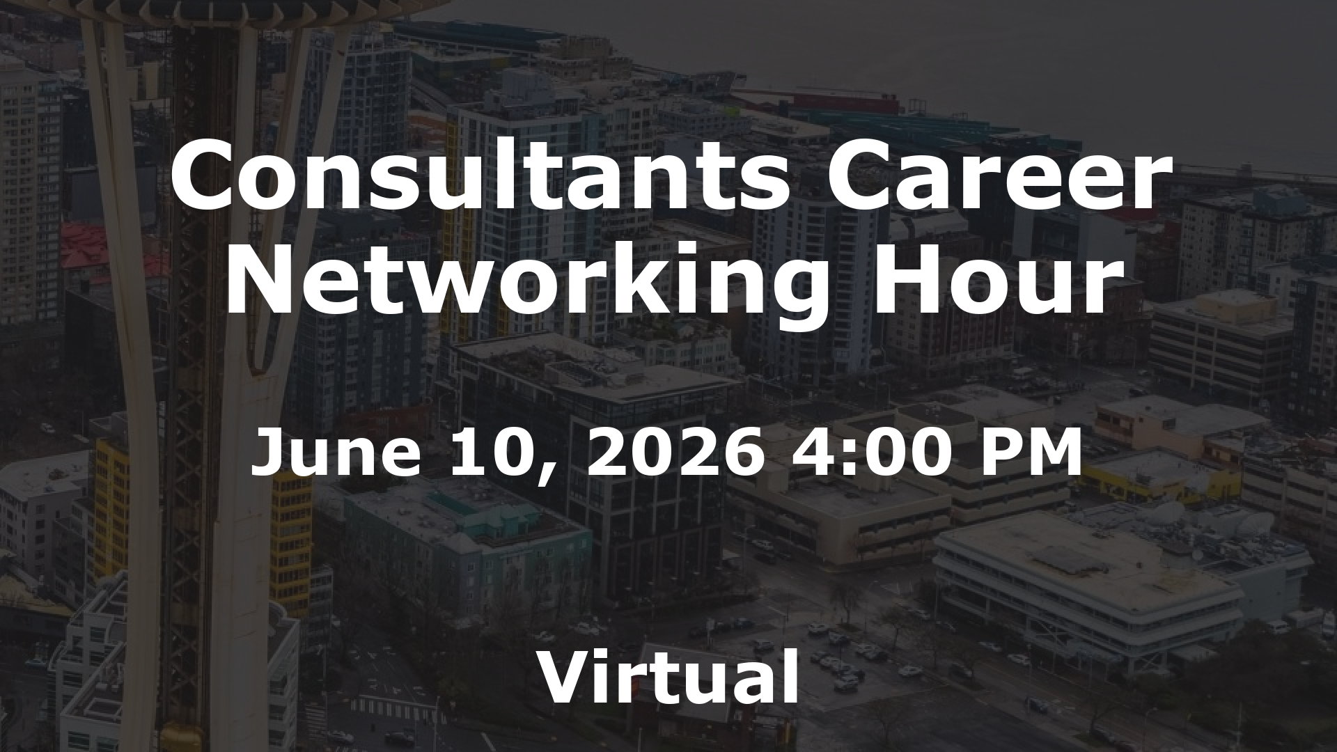 Consultants Career Networking Hour event image